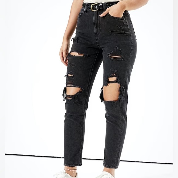 American Eagle Outfitters Denim - American Eagle Distressed Mom Jeans